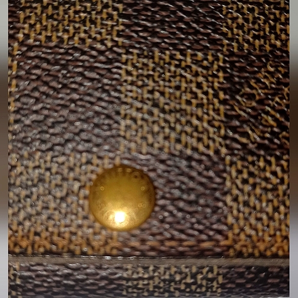 LOUIS VUITTON DAMIER EBENE MONOGRAM CANVAS LEATHER KEYHOLDER EUC - Picture 12 of 12